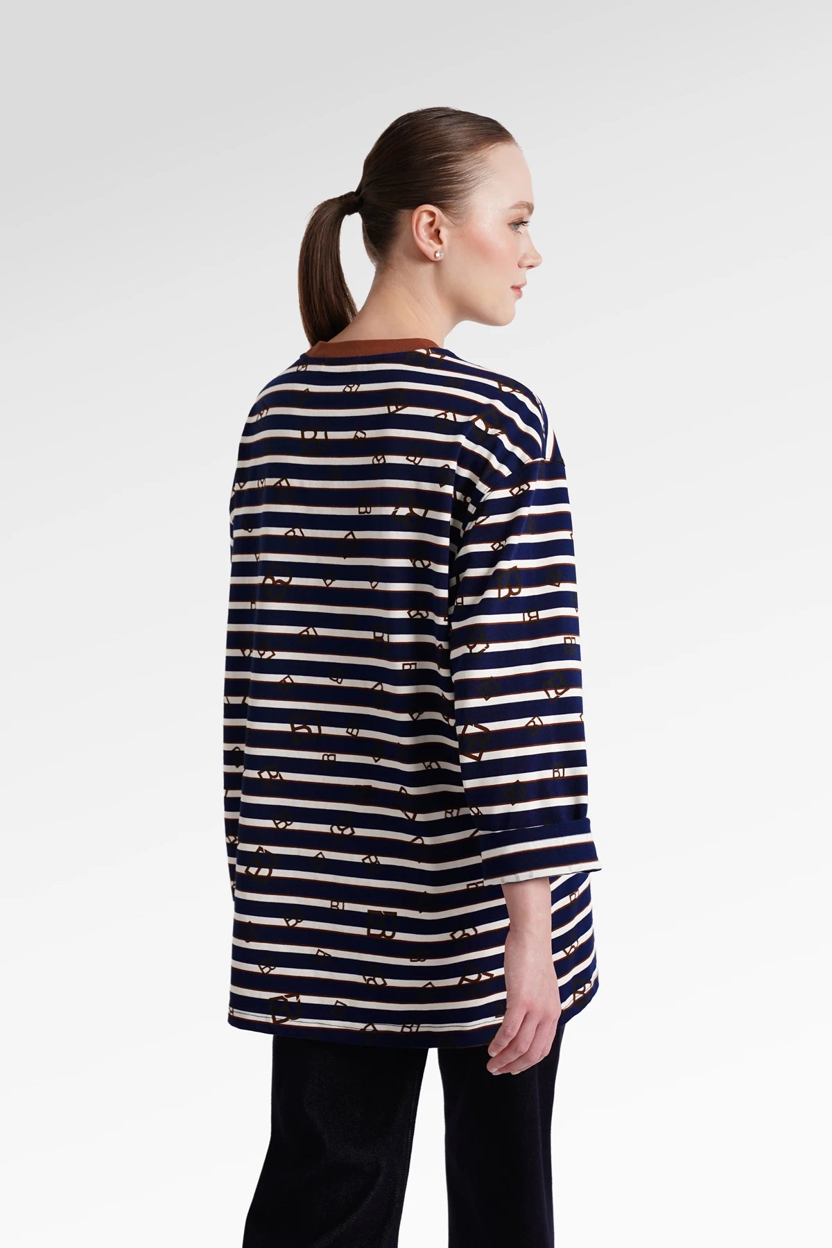 Mono Stripes T-Shirt - Navy