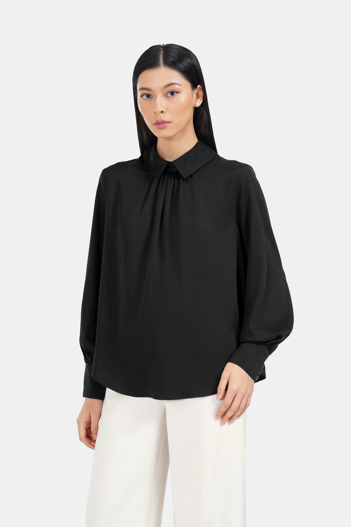 Maddy Flowy Blouse - Black