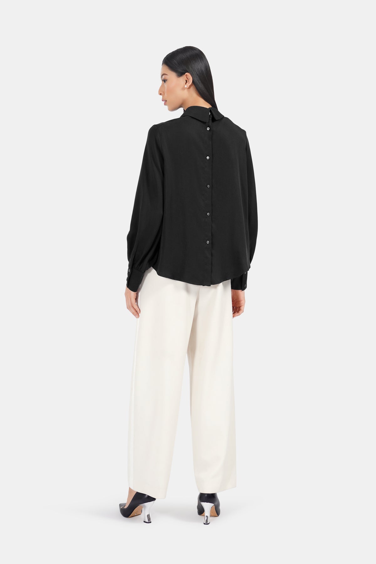 Maddy Flowy Blouse - Black