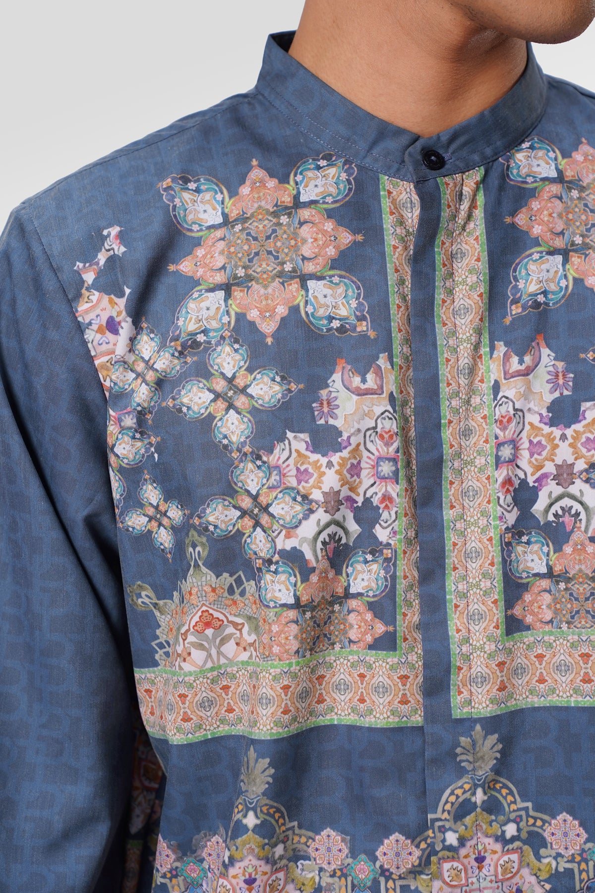 Marchesa Men Shirt Long Sleeve - Majorelle