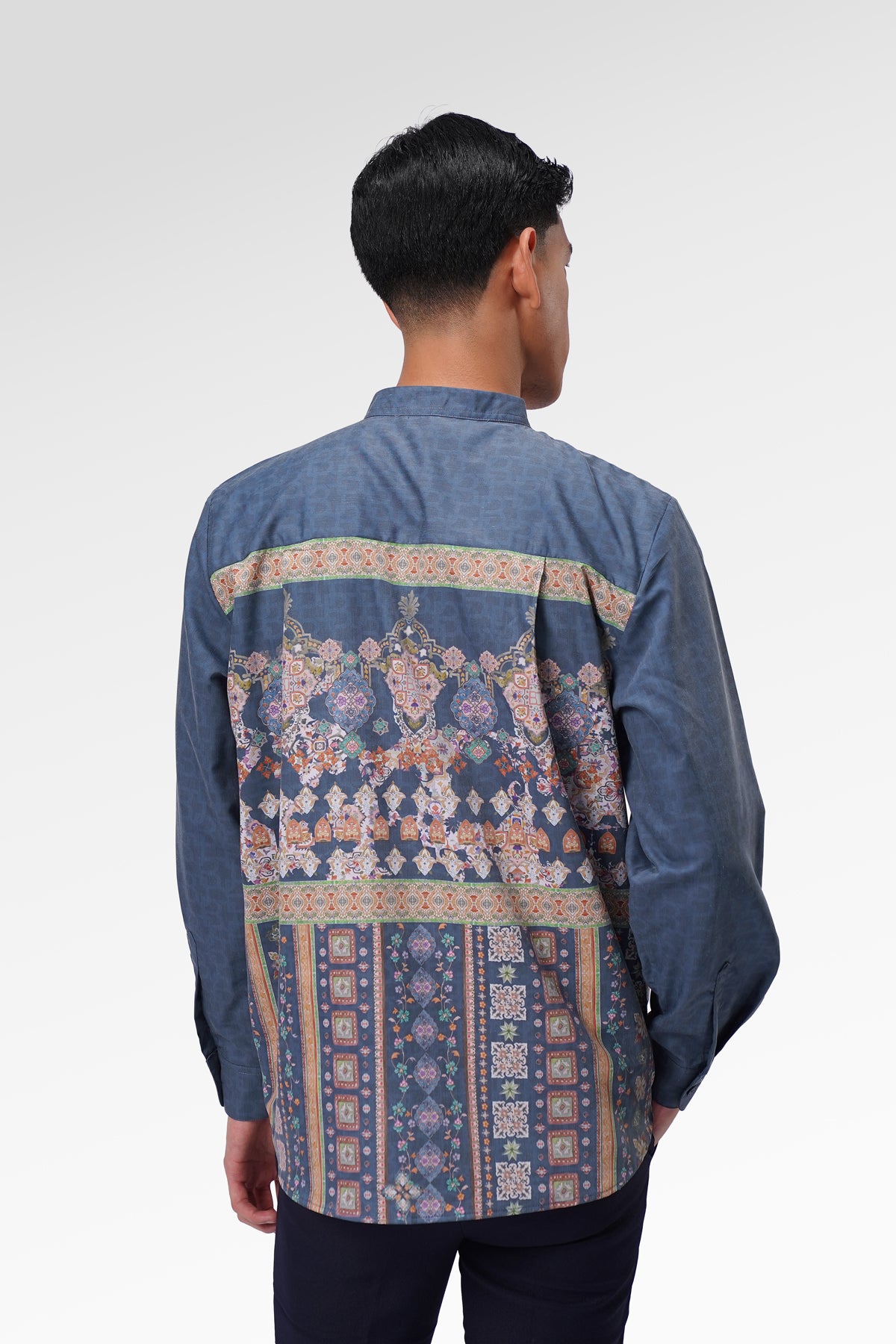 Marchesa Men Shirt Long Sleeve - Majorelle