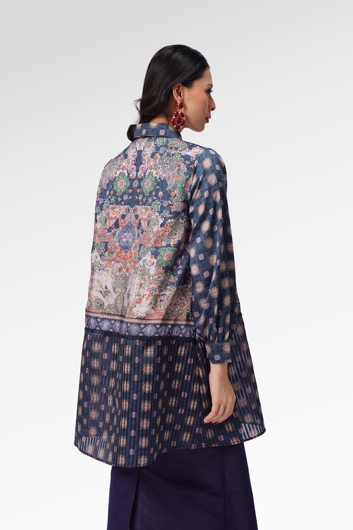 Marchesa Tunic Shirt - Majorelle