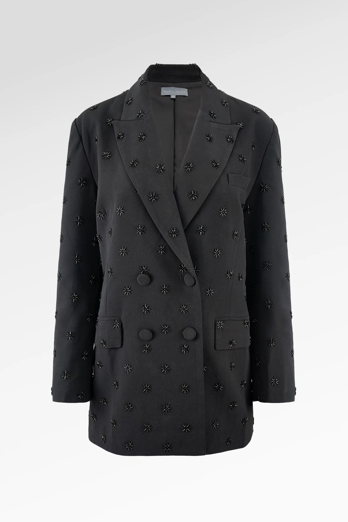 Margot Beaded Blazer - Black