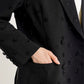 Margot Beaded Blazer - Black