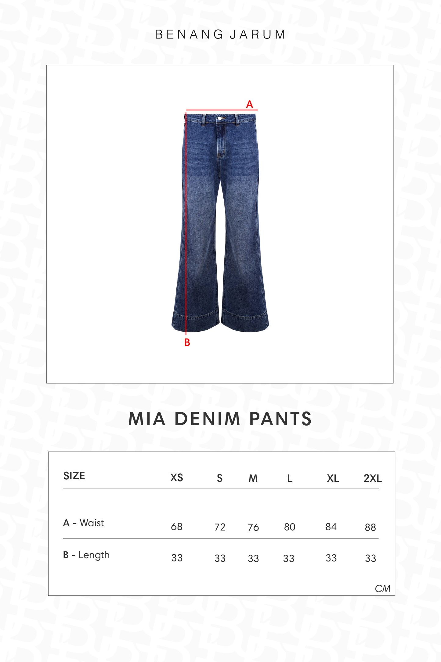 Mia Denim Pants - Blue