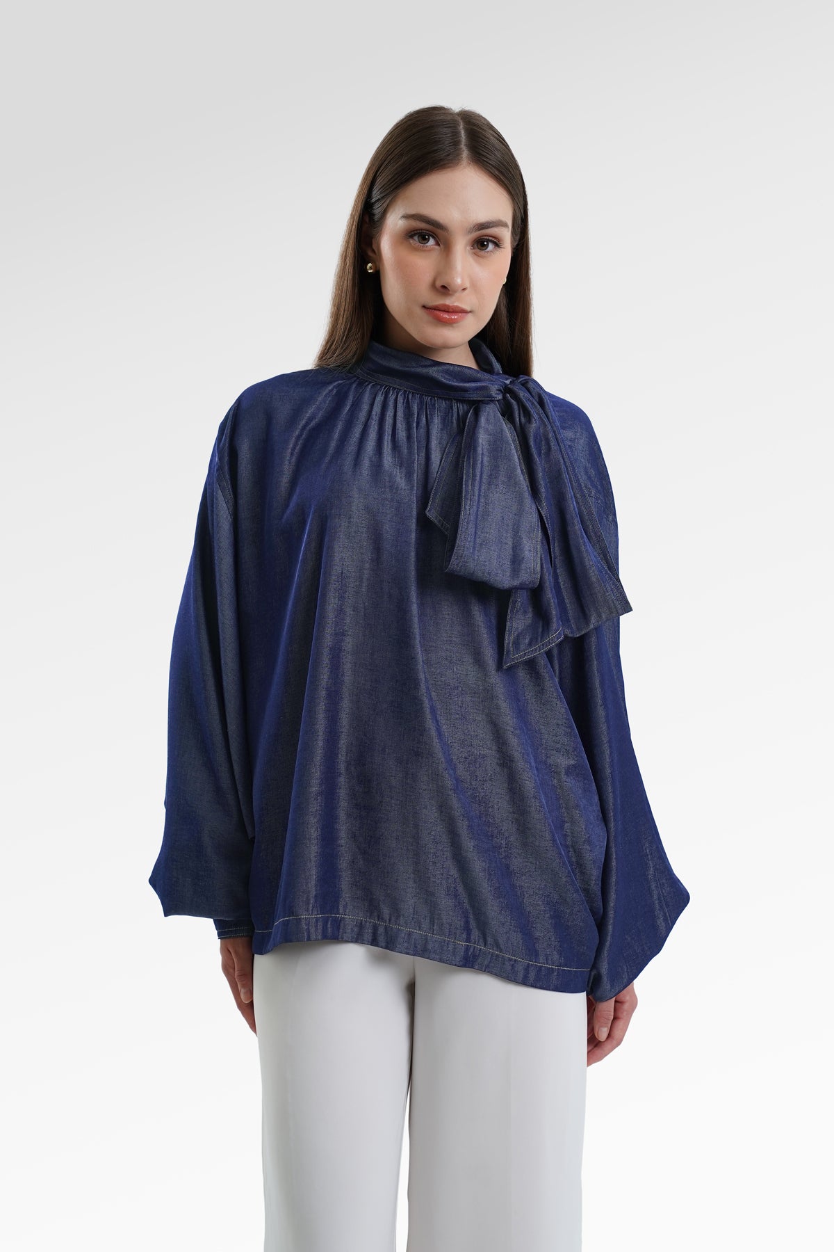 Millie Oversize Blouse - Navy