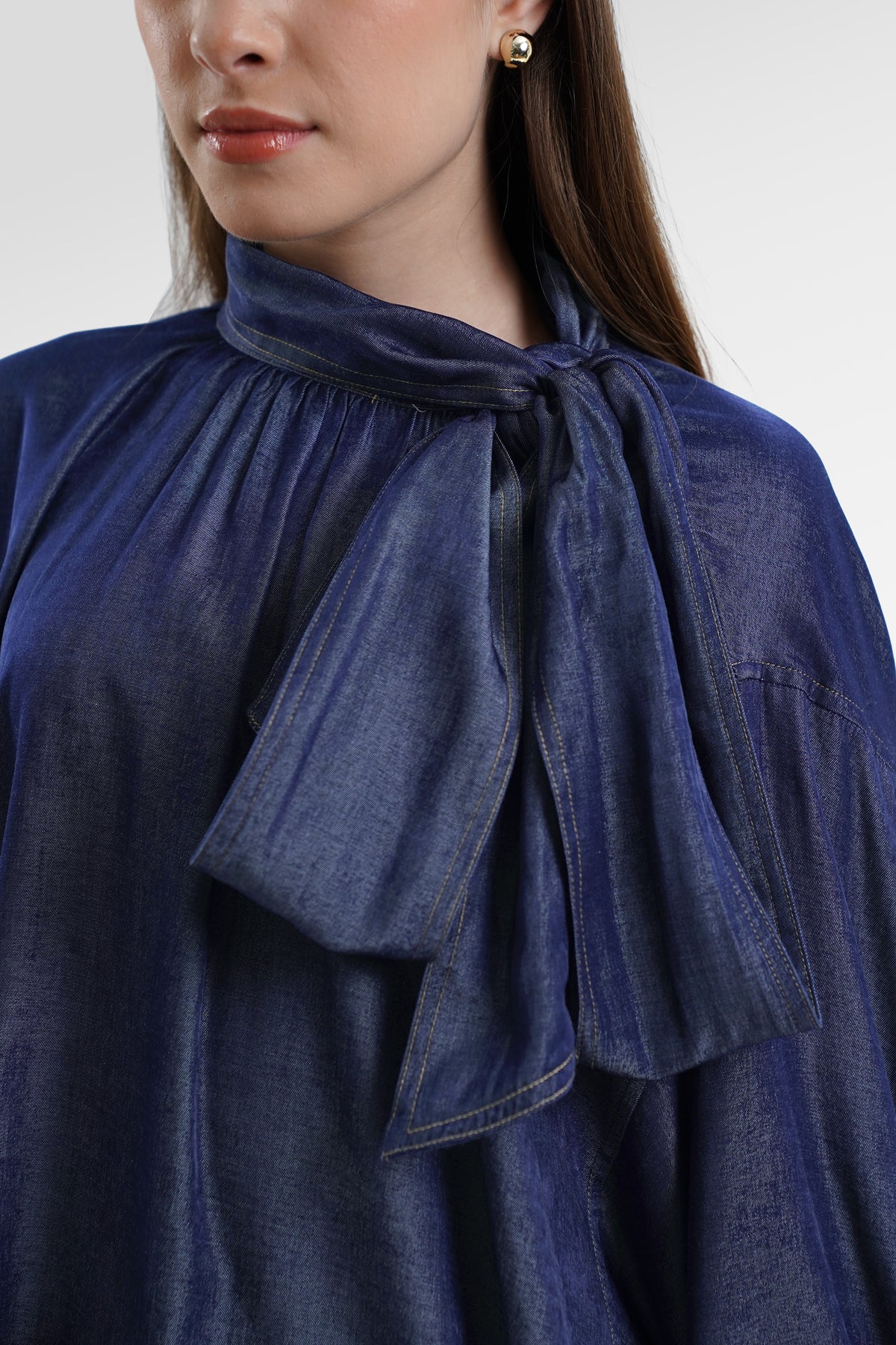 Millie Oversize Blouse - Navy