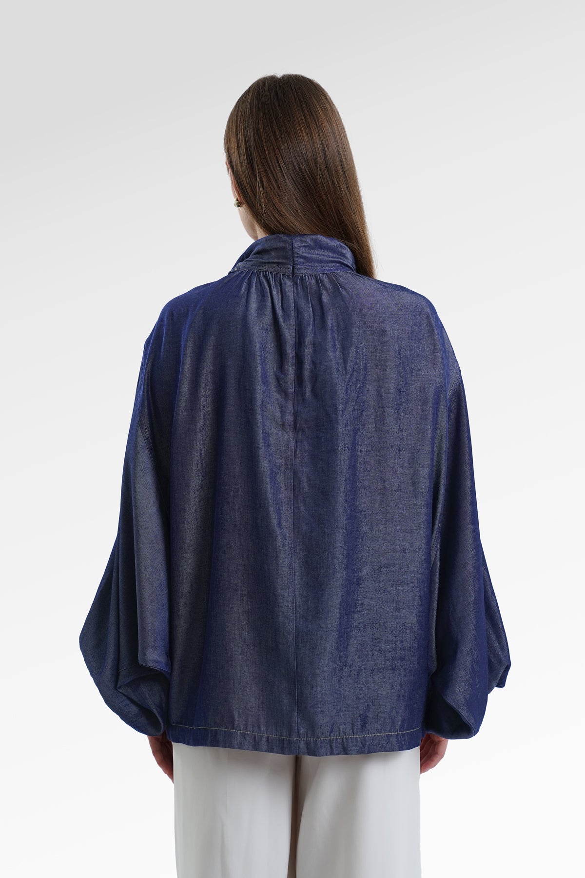 Millie Oversize Blouse - Navy