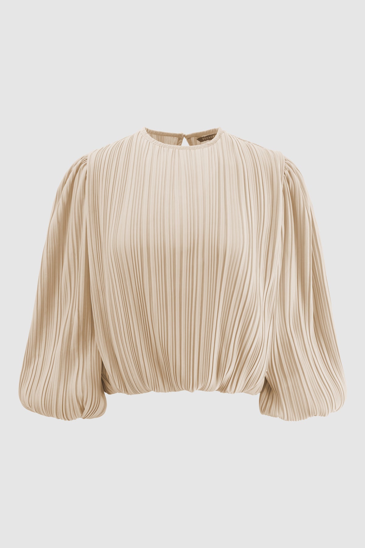 Millie Pleats Blouse - Beige