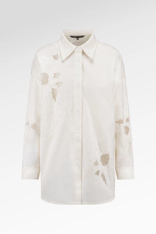 Mirelle Embroidery Blouse - Off White