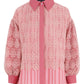 Mirelle Lace Shirt - Coral Pink