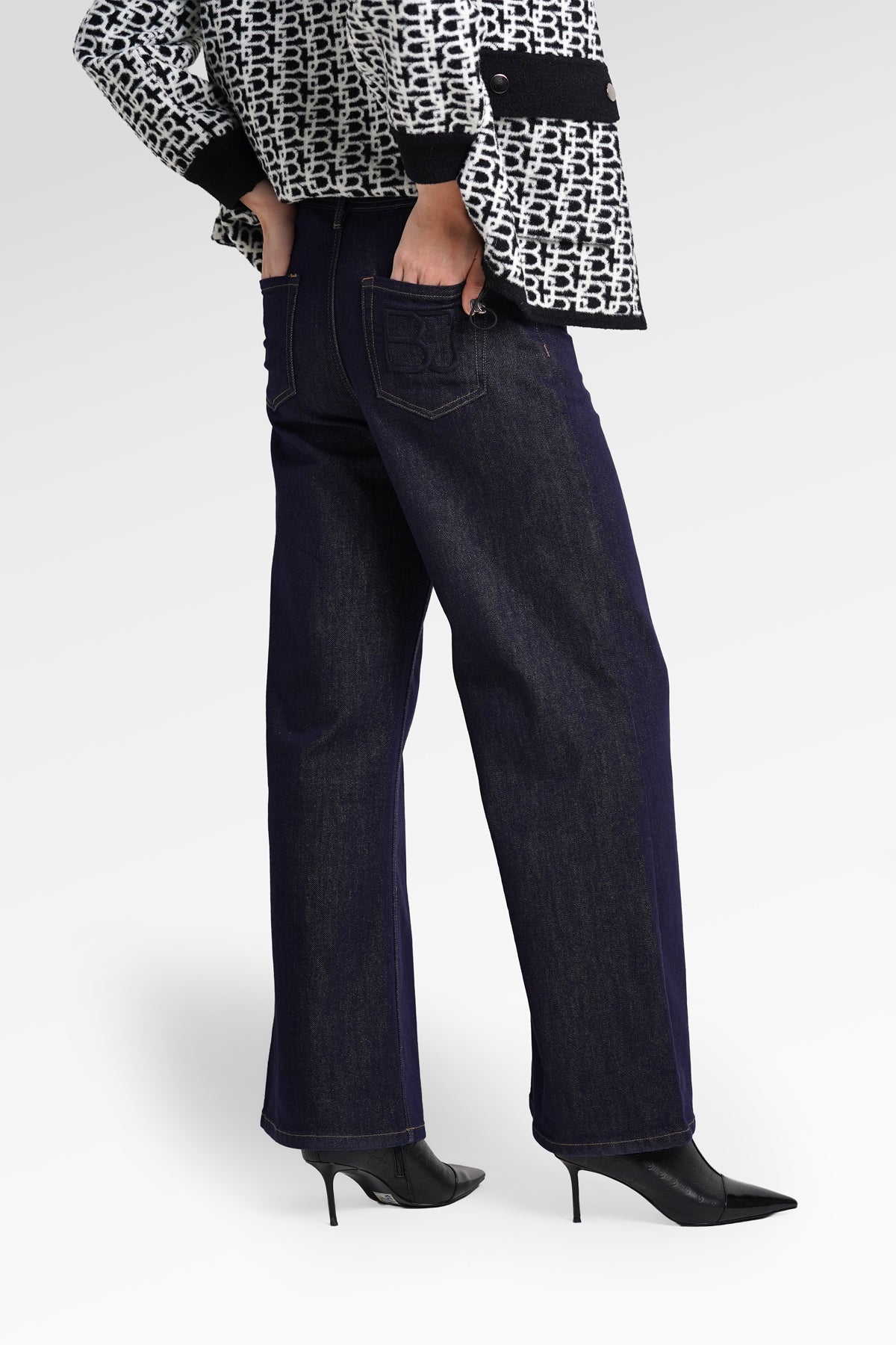 Molly Denim Pants - Navy