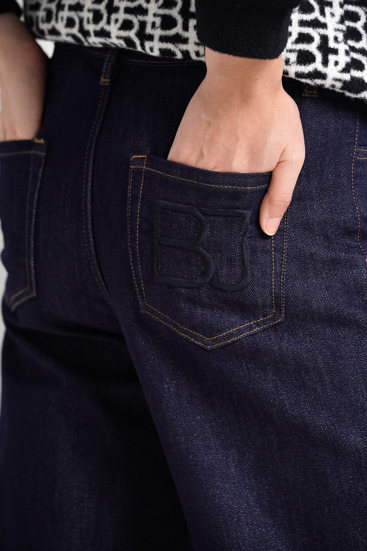 Molly Denim Pants - Navy