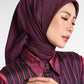 Mono Diagonal Scarf - Berry
