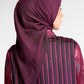 Mono Diagonal Scarf - Berry