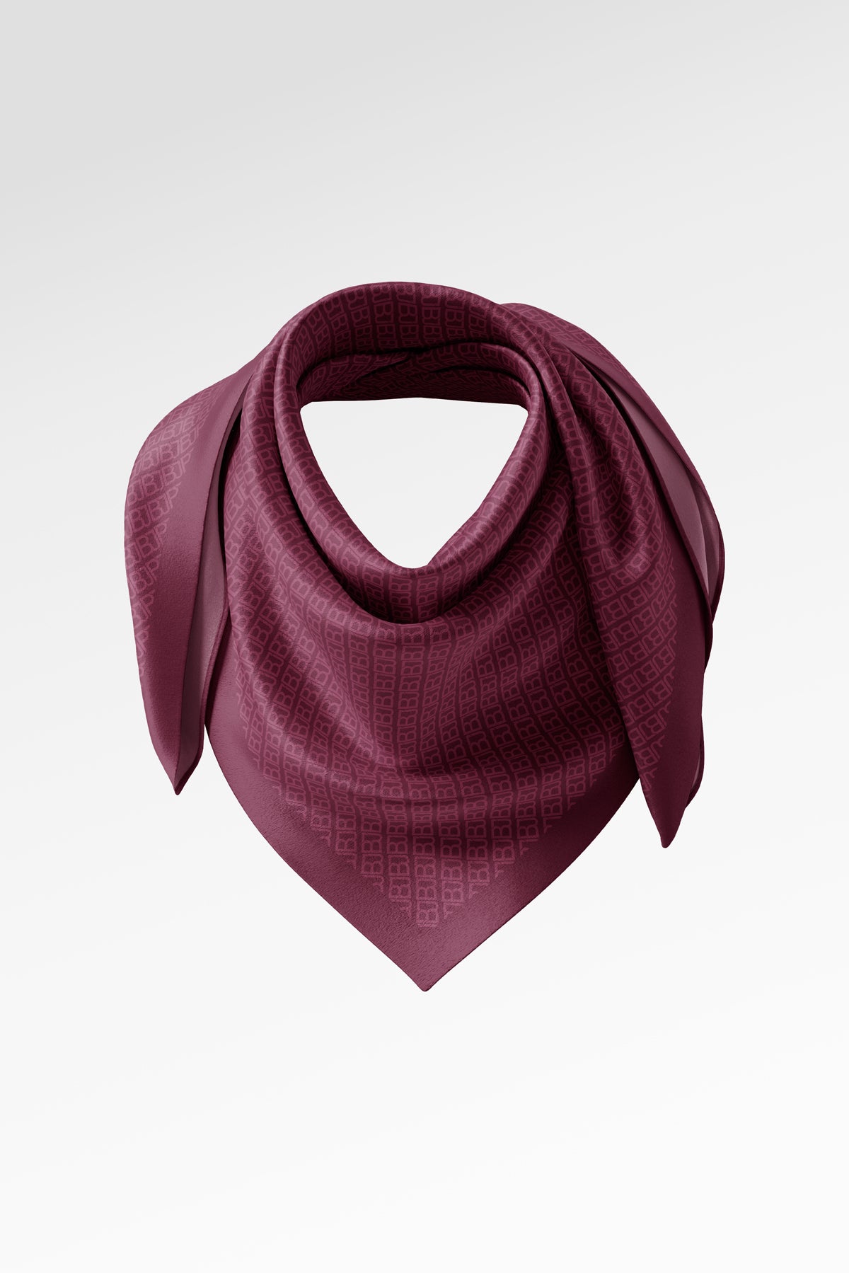 Mono Diagonal Scarf - Berry