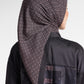 Mono Diagonal Scarf - Black Choco