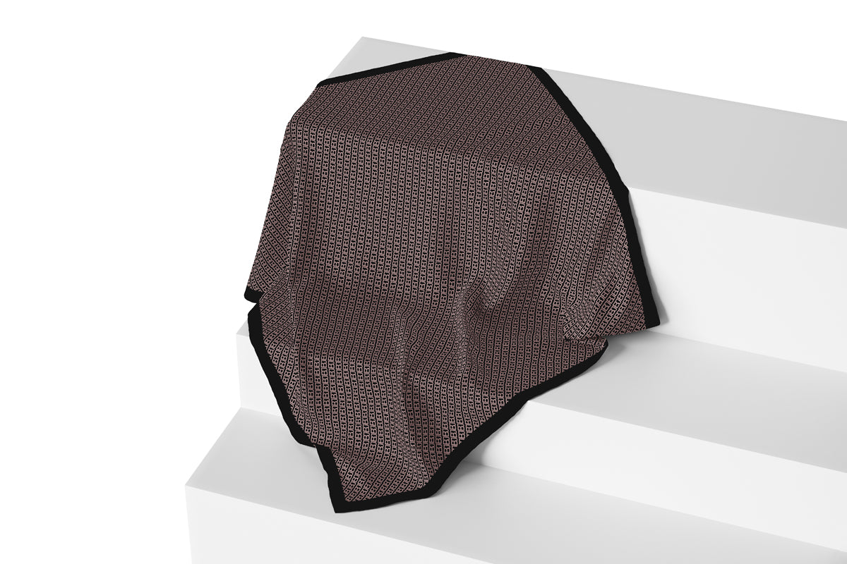 Mono Diagonal Scarf - Black Choco