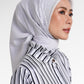 Mono Diagonal Scarf - Cloud