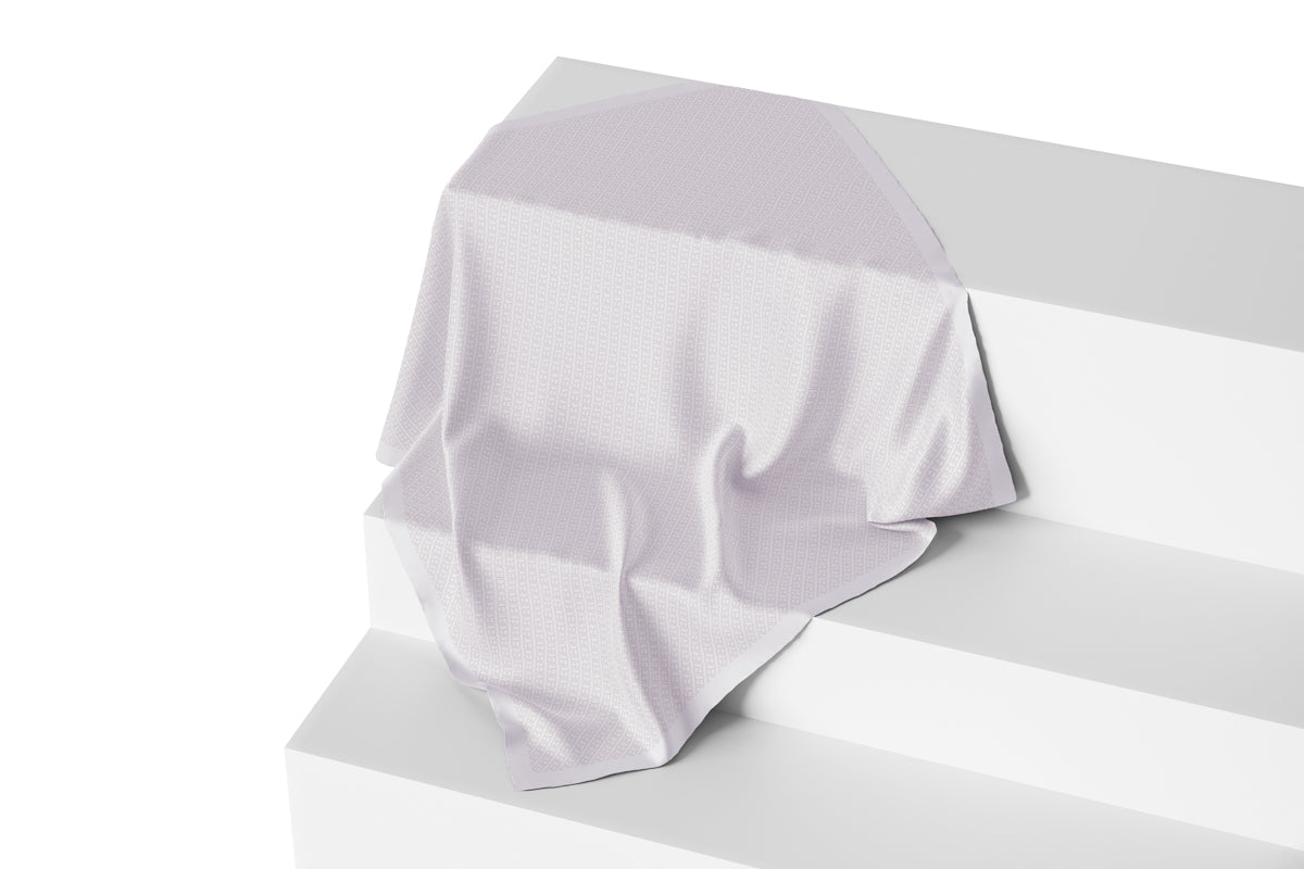 Mono Diagonal Scarf - Cloud