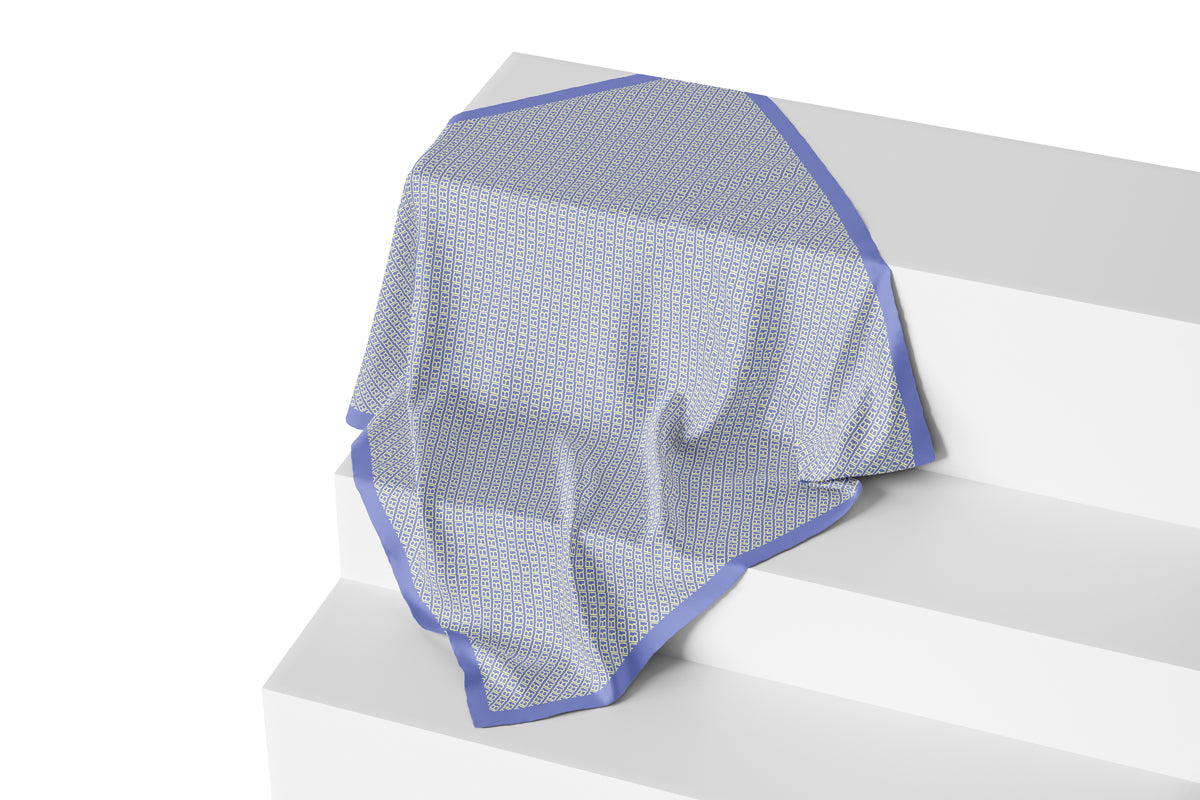 Mono Diagonal Scarf - Placid Blue
