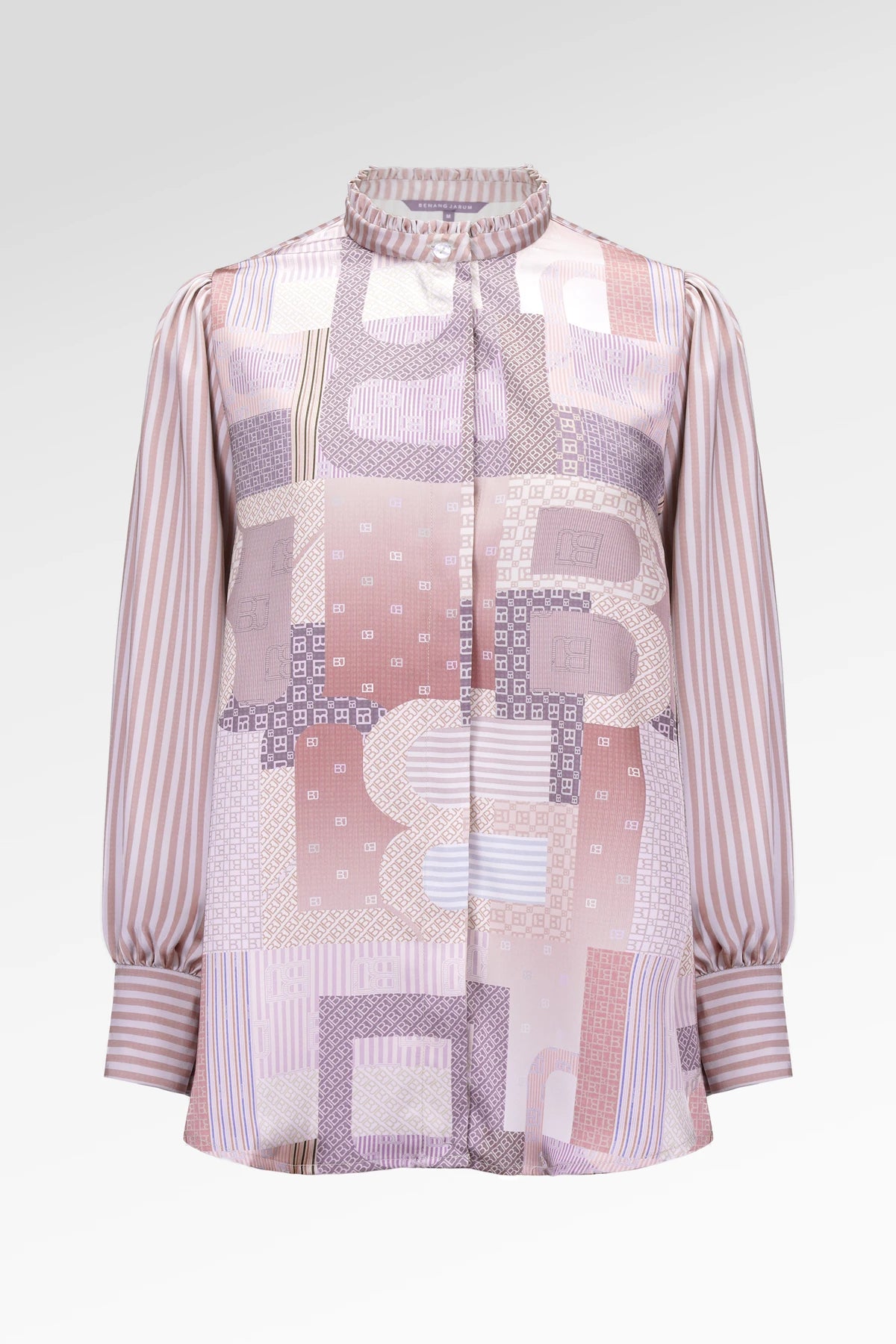 Mono Multilogo Back Pleated Shirt - Riviera