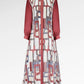Mono Multilogo Pleated Satin Dress - Monaco