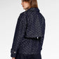 Mono Puzzle Jacquard Denim Outer - Dark Blue