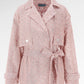Mono Puzzle Jacquard Denim Outer - Pink
