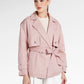 Mono Puzzle Jacquard Denim Outer - Pink