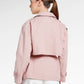 Mono Puzzle Jacquard Denim Outer - Pink