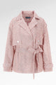 Mono Puzzle Jacquard Denim Outer - Pink
