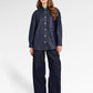 Mono Puzzle Jacquard Denim Shirt - Dark
