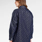 Mono Puzzle Jacquard Denim Shirt - Dark