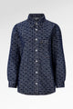 Mono Puzzle Jacquard Denim Shirt - Dark