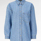 Mono Puzzle Jacquard Denim Shirt - Light Blue