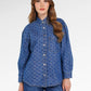 Mono Puzzle Jacquard Denim Shirt - Medium