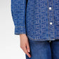 Mono Puzzle Jacquard Denim Shirt - Medium