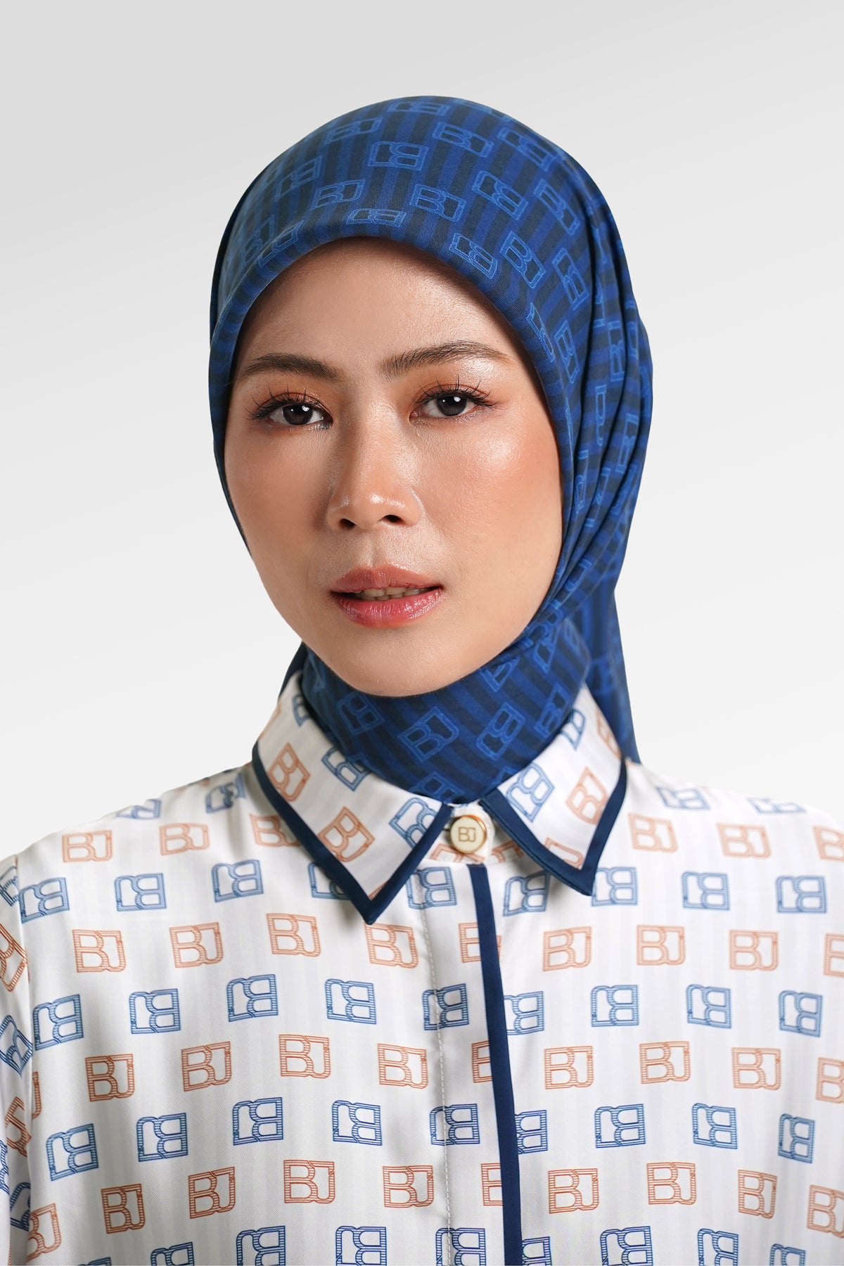 Mono Stripes Scarf - Ocean