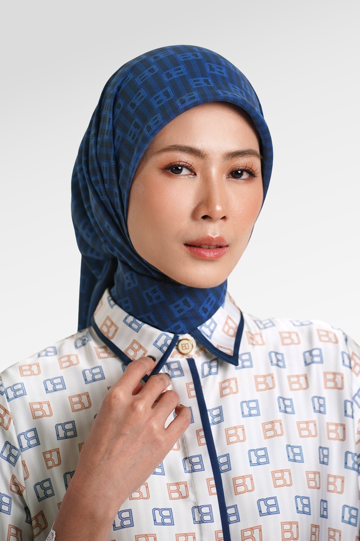 Mono Stripes Scarf - Ocean