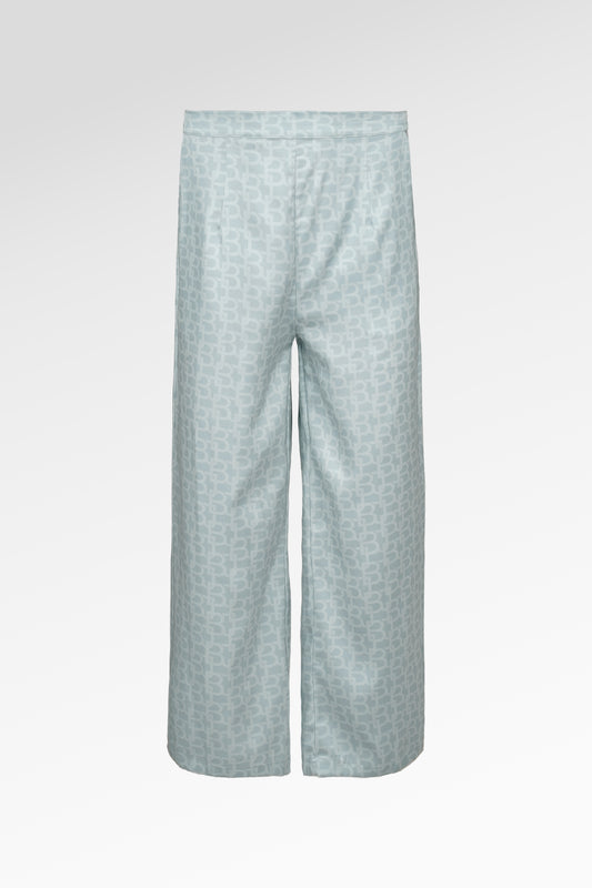 Monogram Culotte Pants - Zellige