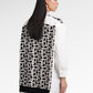 Monogram Mix Fabric Vest Shirt - White/Black