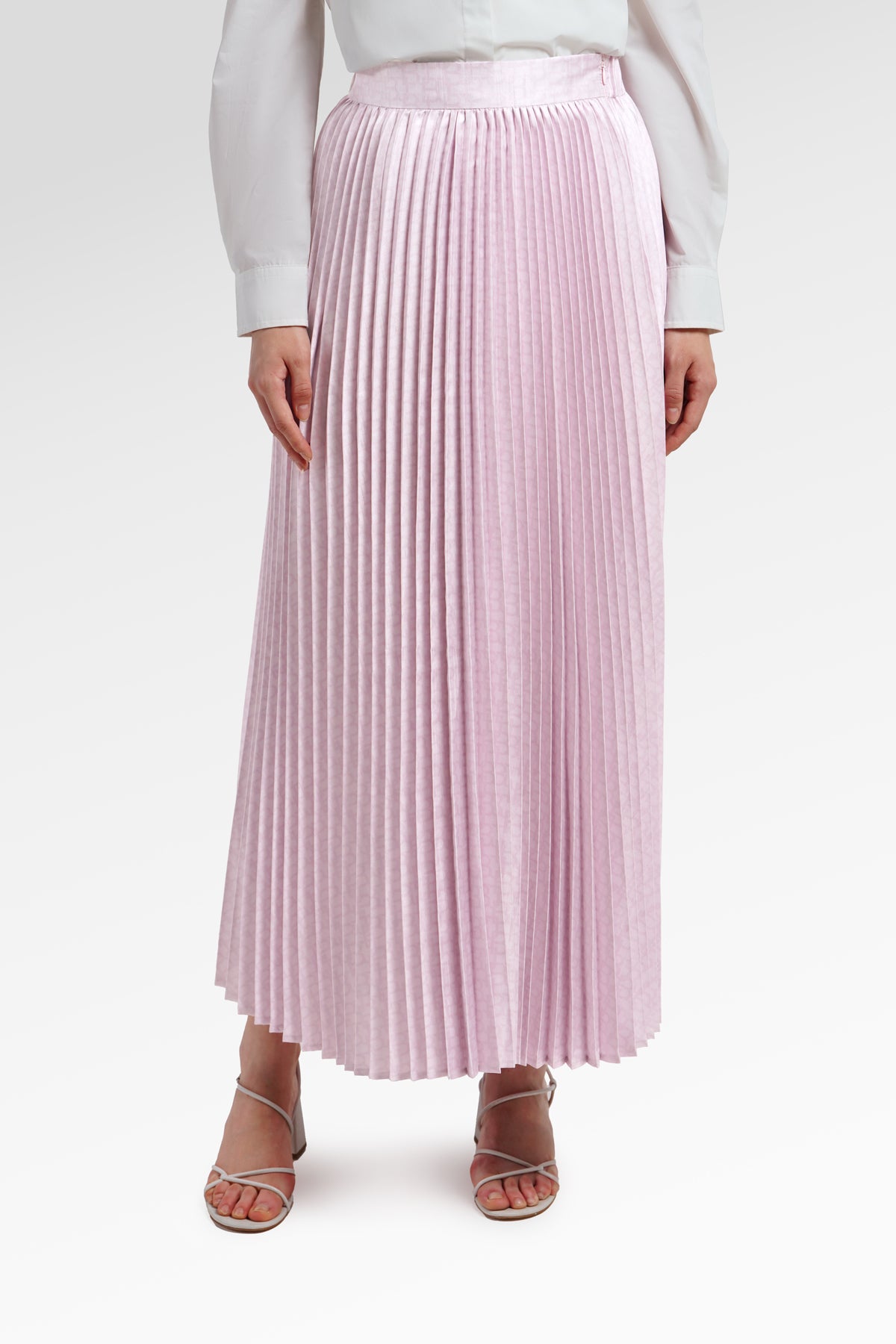Monogram Pleated Skirt - Blossom