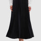 Monogram Pleated Skirt - Dark Viola