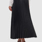 Monogram Pleated Skirt - Dark Viola