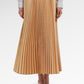 Monogram Pleated Skirt - Marigold