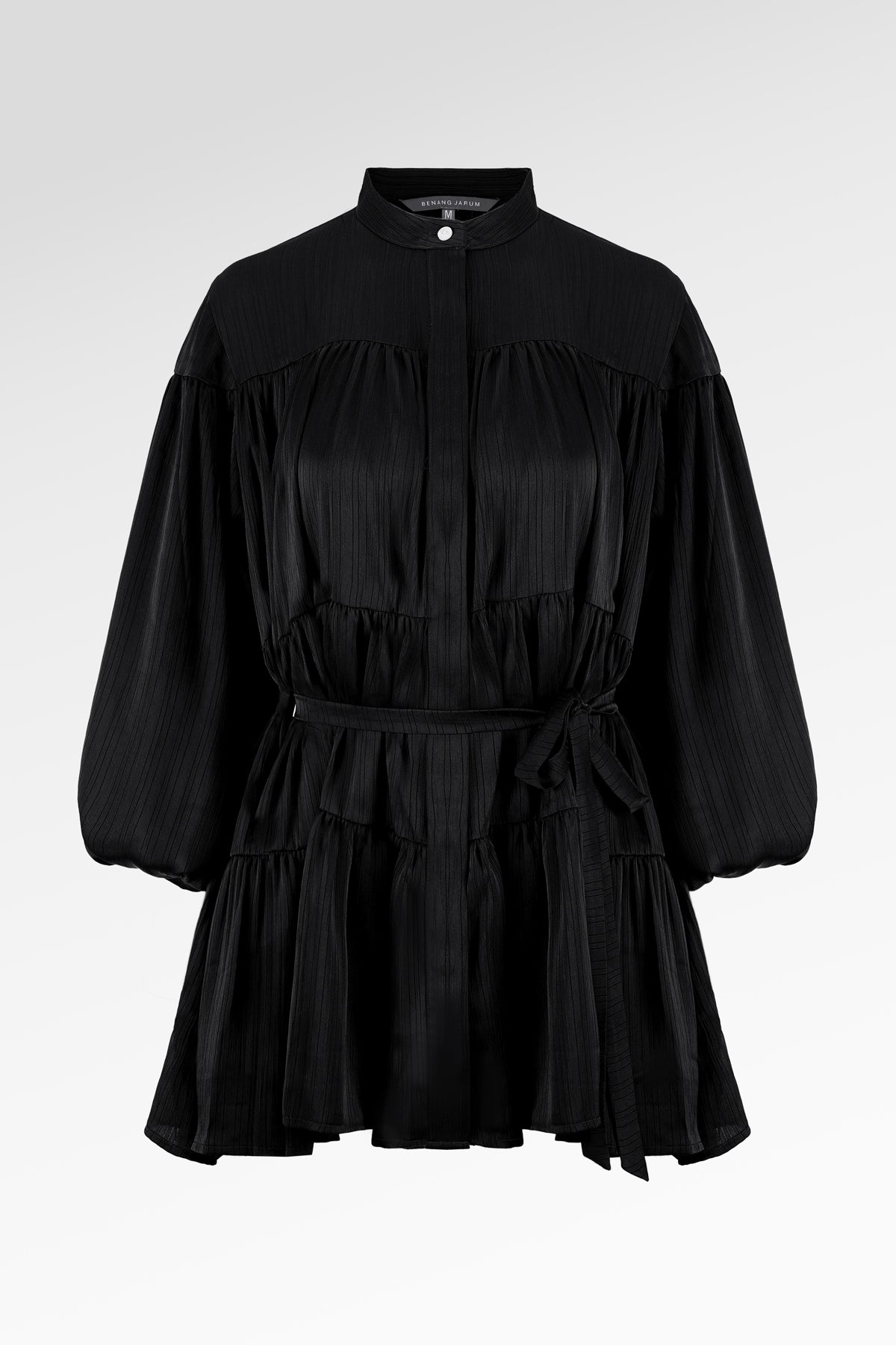 Nara Gathered Shirt - Black