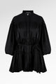 Nara Gathered Shirt - Black