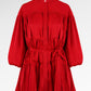 Nara Gathered Shirt - Red