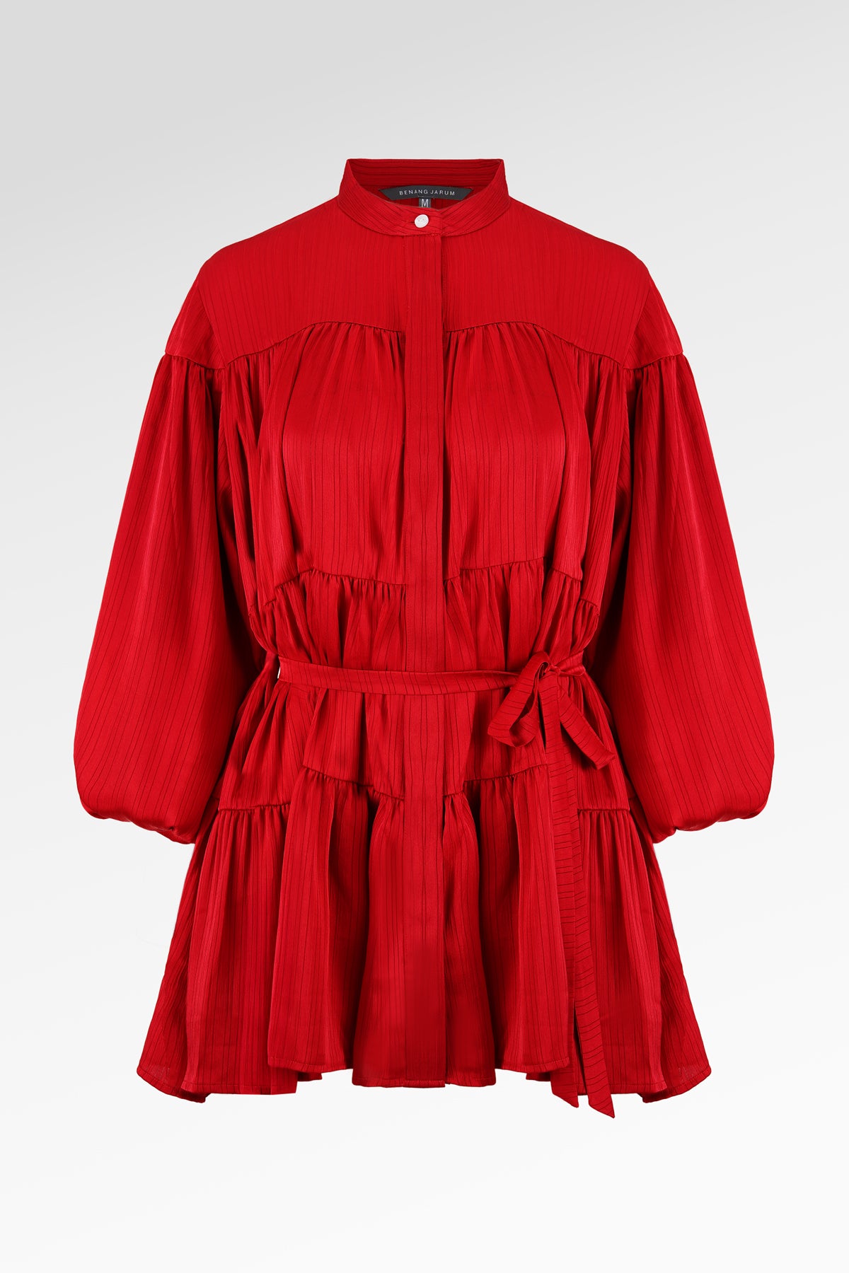 Nara Gathered Shirt - Red